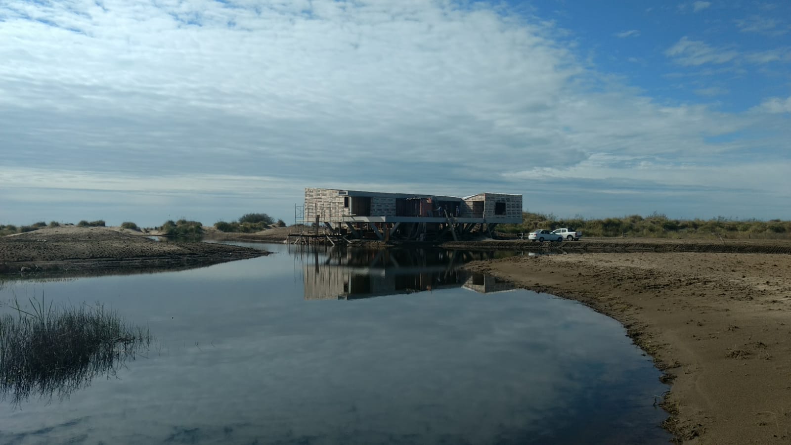 Galpón en construcción